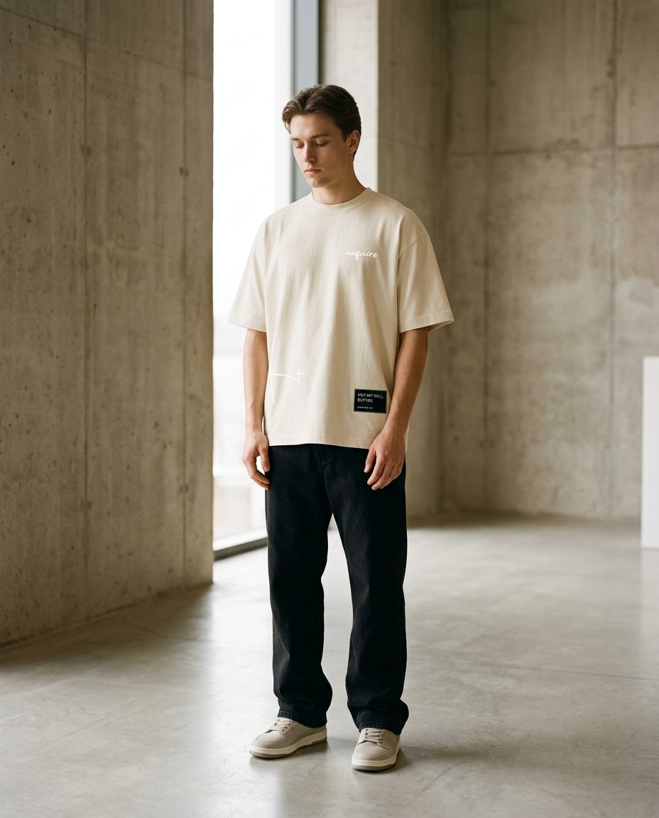 Acquire Tee — Bone view 1