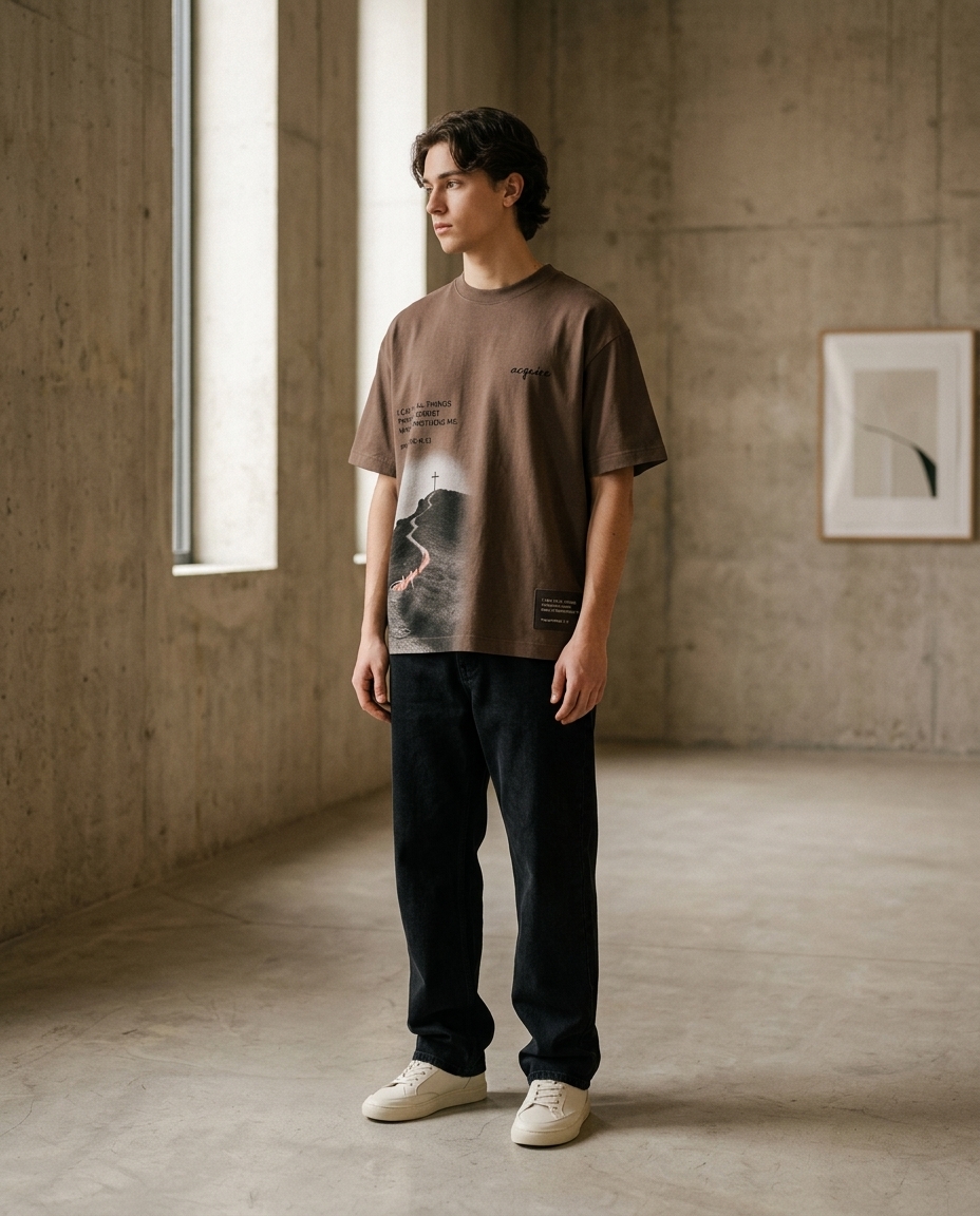 Acquire Tee — Walnut