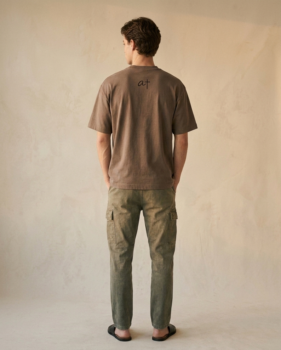 Acquire Tee — Walnut back view